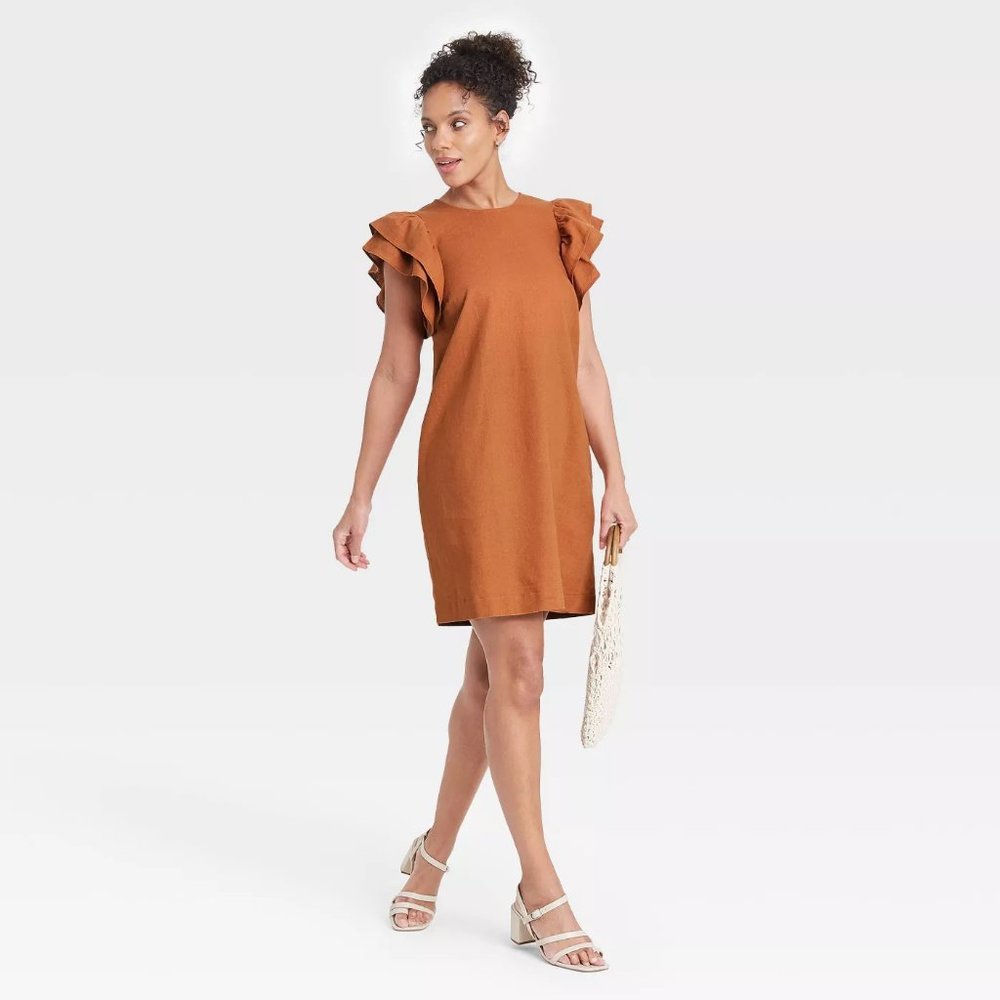 NWT a new day Brown Dress in a size Small.